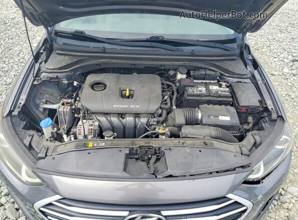 5NPD84LF6JH269318 2018 HYUNDAI ELANTRA Gray Widok wnętrza z tyłu