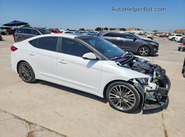 5NPD84LF6JH289973 2018 HYUNDAI ELANTRA White Przód prawy
