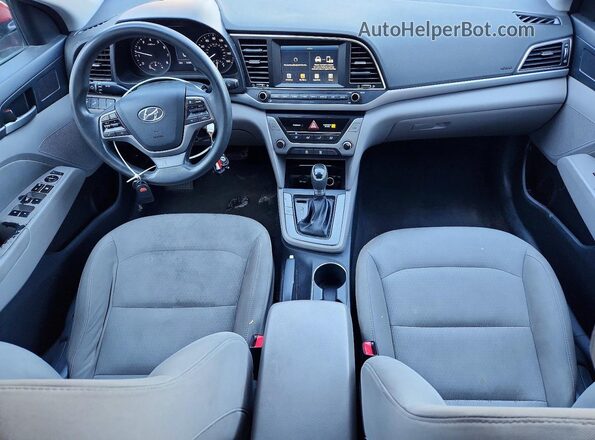 5NPD84LF6JH295739 2018 HYUNDAI ELANTRA Red წინა პანელის ხედი