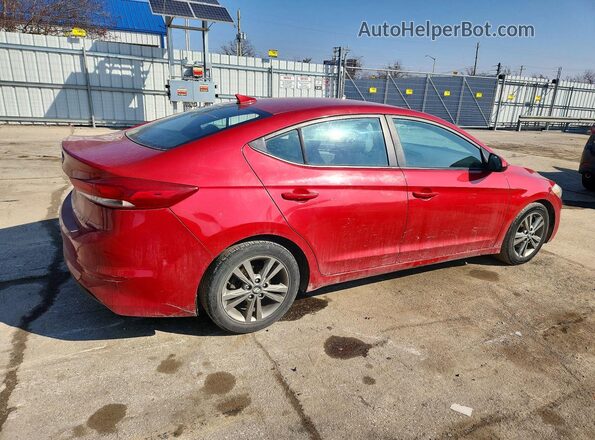 5NPD84LF6JH295739 2018 HYUNDAI ELANTRA Red უკანა მარჯვენა