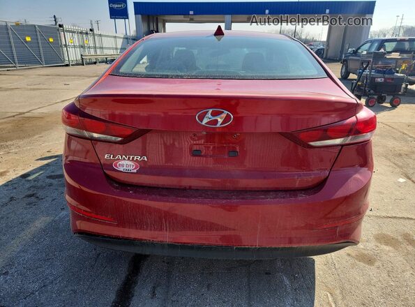 5NPD84LF6JH295739 2018 HYUNDAI ELANTRA Red უკანა ხედი