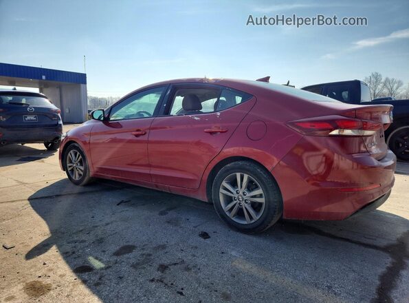 5NPD84LF6JH295739 2018 HYUNDAI ELANTRA Red უკანა მარცხენა