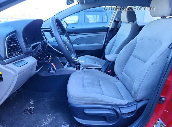 5NPD84LF6JH295739 2018 HYUNDAI ELANTRA Red წინა სალონის ხედი