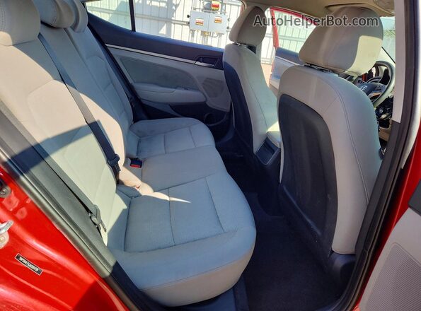 5NPD84LF6JH295739 2018 HYUNDAI ELANTRA Red უკანა სავარძლების ხედი
