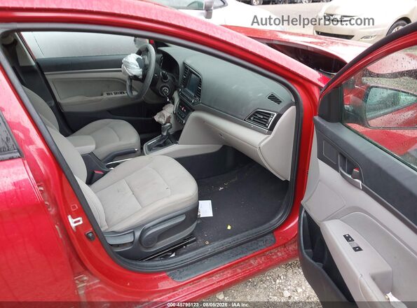 5NPD84LF6JH313902 2018 HYUNDAI ELANTRA Red Սալոնի դիմացի տեսք
