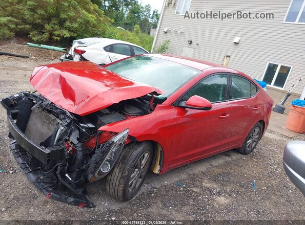 5NPD84LF6JH313902 2018 HYUNDAI ELANTRA Red Սալոնի 360 աստիճան տեսք
