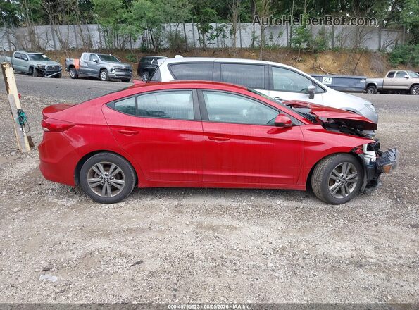 5NPD84LF6JH313902 2018 HYUNDAI ELANTRA Red Սալոնի հետևի տեսք