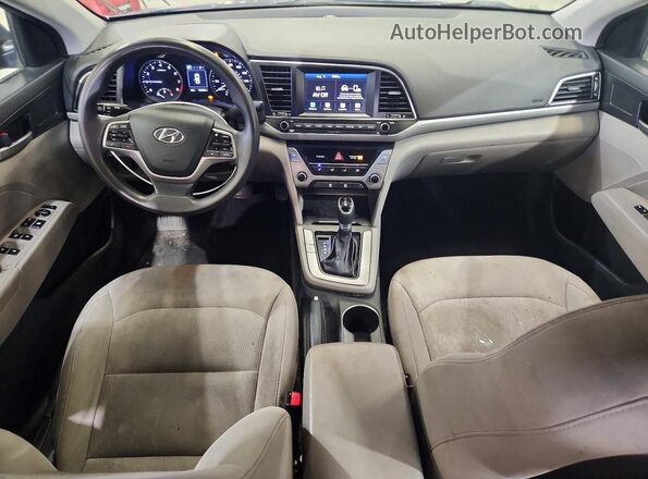 5NPD84LF6JH316217 2018 HYUNDAI ELANTRA Blue Widok deski rozdzielczej
