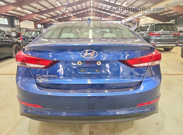 5NPD84LF6JH316217 2018 HYUNDAI ELANTRA Blue Widok z tyłu