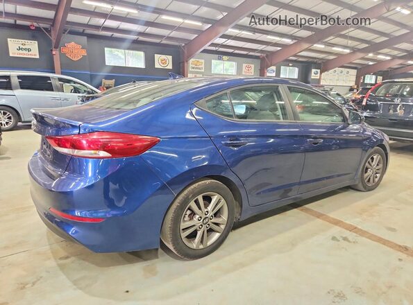 5NPD84LF6JH316217 2018 HYUNDAI ELANTRA Blue Tył prawy
