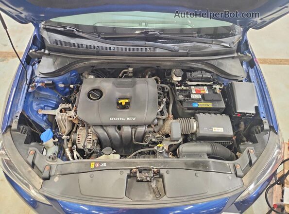 5NPD84LF6JH316217 2018 HYUNDAI ELANTRA Blue Widok wnętrza z tyłu