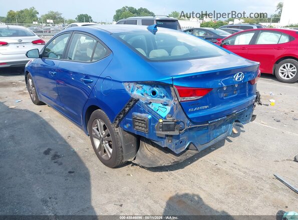 5NPD84LF6JH322650 2018 HYUNDAI ELANTRA Blue უკანა მარცხენა