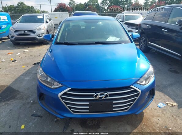 5NPD84LF6JH322650 2018 HYUNDAI ELANTRA Blue უკანა სალონის ხედი