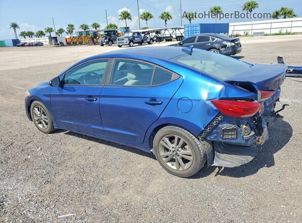 5NPD84LF6JH339609 2018 HYUNDAI ELANTRA Blue Задня ліва чверть