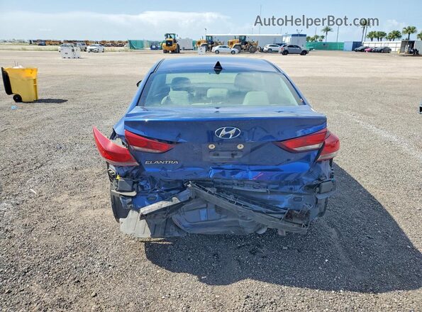 5NPD84LF6JH339609 2018 HYUNDAI ELANTRA Blue Вид ззаду