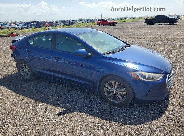 5NPD84LF6JH339609 2018 HYUNDAI ELANTRA Blue Передня права чверть