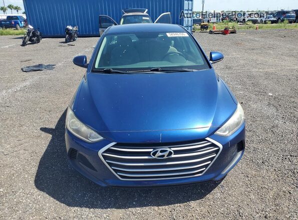 5NPD84LF6JH339609 2018 HYUNDAI ELANTRA Blue Вид спереду