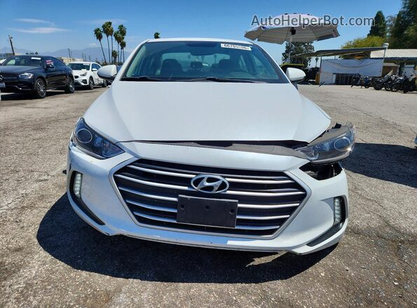 5NPD84LF6JH343871 2018 HYUNDAI ELANTRA White Սարքավորումների վահանակի տեսք