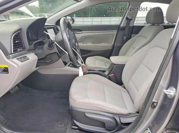 5NPD84LF6JH344745 2018 HYUNDAI ELANTRA Gray Front interior view