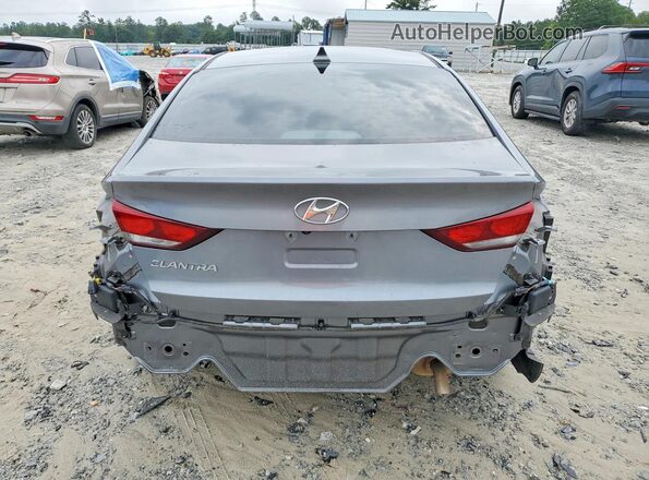 5NPD84LF6JH344745 2018 HYUNDAI ELANTRA Gray Rear view