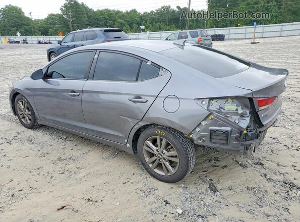5NPD84LF6JH344745 2018 HYUNDAI ELANTRA Gray Rear left