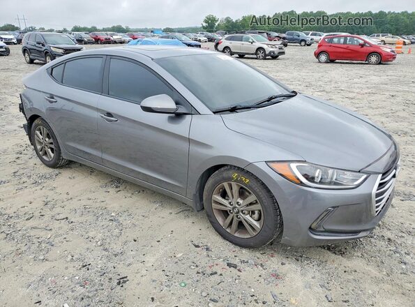 5NPD84LF6JH344745 2018 HYUNDAI ELANTRA Gray Front right
