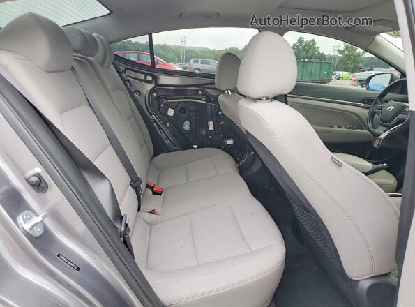 5NPD84LF6JH344745 2018 HYUNDAI ELANTRA Gray Rear seats view