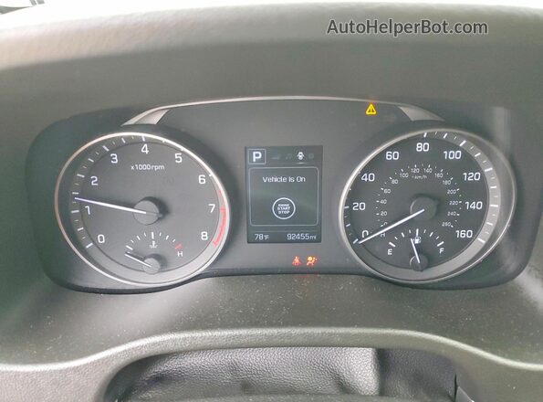5NPD84LF6JH344745 2018 HYUNDAI ELANTRA Gray Instrument cluster view