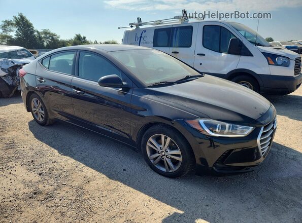 5NPD84LF6JH358516 2018 HYUNDAI ELANTRA Black Հետևի նստատեղերի տեսք