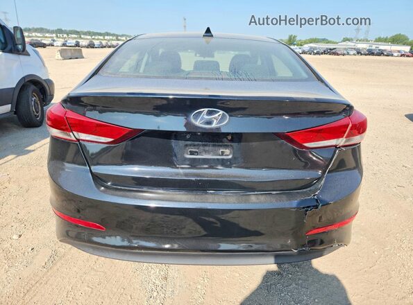 5NPD84LF6JH358516 2018 HYUNDAI ELANTRA Black VIN կոդի պիտակի տեսք