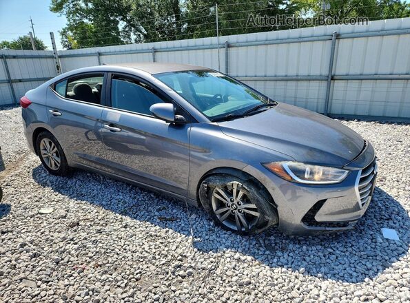 5NPD84LF6JH361142 2018 HYUNDAI ELANTRA Серый Передняя правая четверть