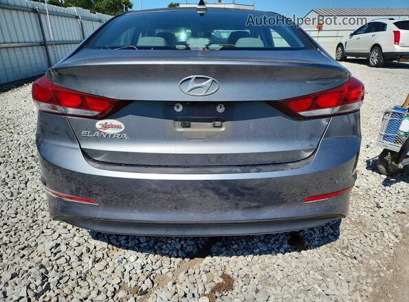 5NPD84LF6JH361142 2018 HYUNDAI ELANTRA Серый Вид сзади