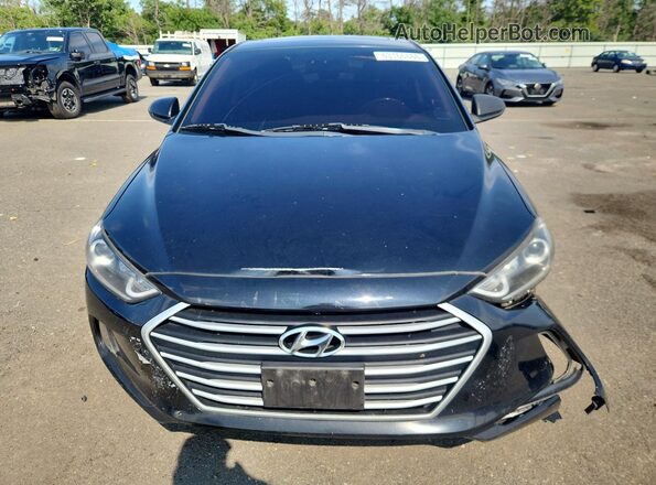 5NPD84LF6JH370598 2018 HYUNDAI ELANTRA Черный Вид спереди