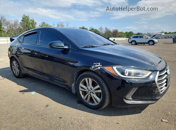 5NPD84LF6JH370598 2018 HYUNDAI ELANTRA Черный Передняя правая четверть