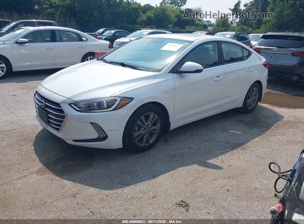 5NPD84LF6JH378717 2018 HYUNDAI ELANTRA White Առջևի ձախ երեք քառորդ տեսարան