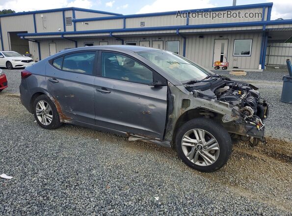 5NPD84LF6KH405142 2019 HYUNDAI ELANTRA Gray Delantero derecho