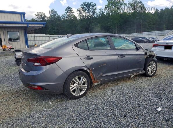 5NPD84LF6KH405142 2019 HYUNDAI ELANTRA Gray Trasero derecho
