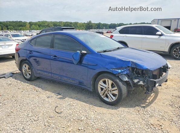 5NPD84LF6KH408963 2019 HYUNDAI ELANTRA Blue Delantero derecho