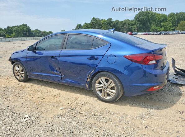 5NPD84LF6KH408963 2019 HYUNDAI ELANTRA Blue Trasero izquierdo