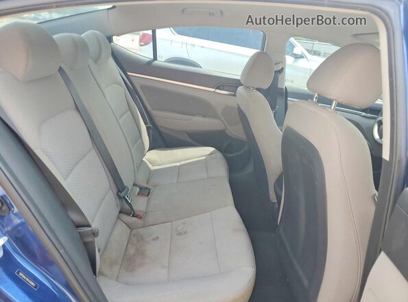 5NPD84LF6KH408963 2019 HYUNDAI ELANTRA Blue Vista de los asientos traseros
