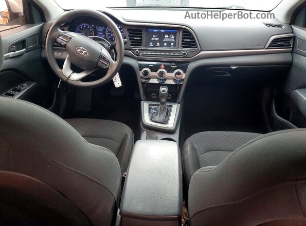 5NPD84LF6KH419946 2019 HYUNDAI ELANTRA Silver Առջևի վահանակի տեսք