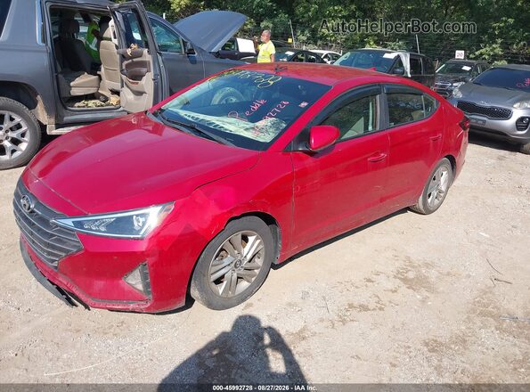 5NPD84LF6KH430932 2019 HYUNDAI ELANTRA Red Передня ліва чверть