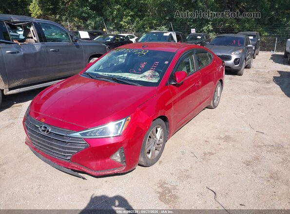 5NPD84LF6KH430932 2019 HYUNDAI ELANTRA Red Вид спереду