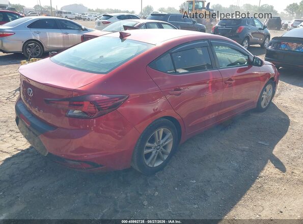 5NPD84LF6KH430932 2019 HYUNDAI ELANTRA Red Задня права чверть