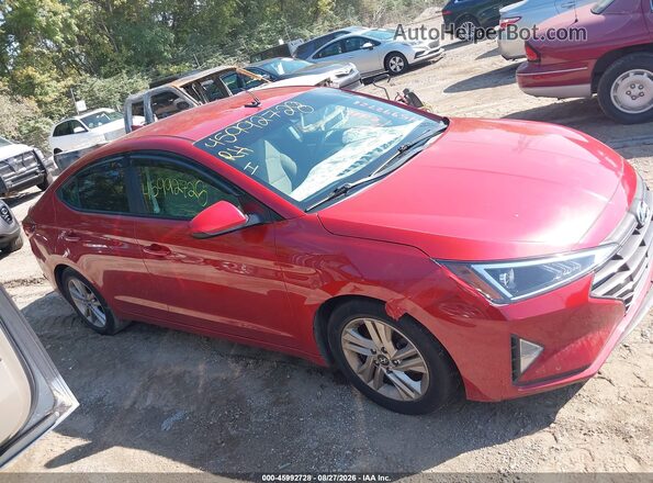 5NPD84LF6KH430932 2019 HYUNDAI ELANTRA Red Вид задньої частини салону