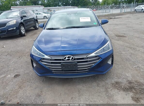 5NPD84LF6KH430994 2019 HYUNDAI ELANTRA Синий Вид щитка приборов