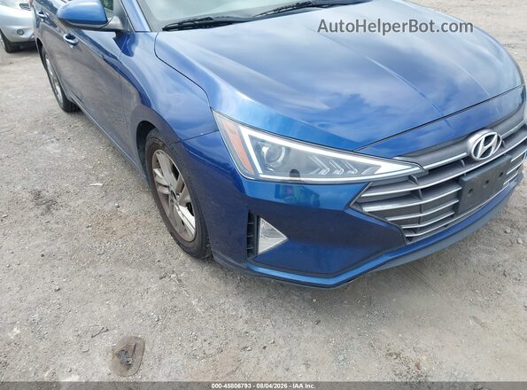 5NPD84LF6KH430994 2019 HYUNDAI ELANTRA Синий Вид спереди