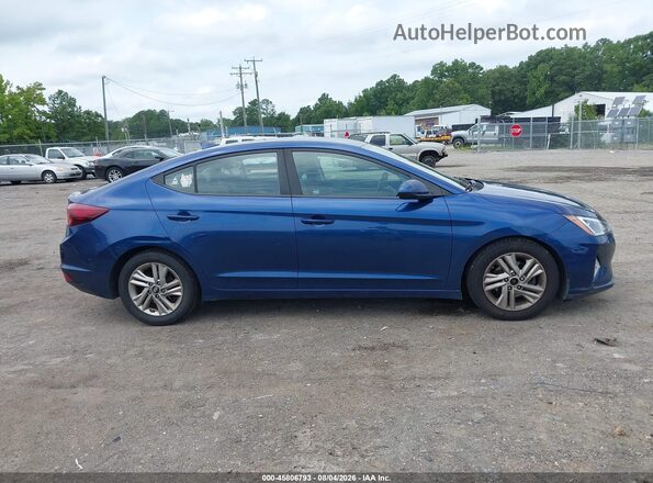 5NPD84LF6KH430994 2019 HYUNDAI ELANTRA Синий Вид задней части салона