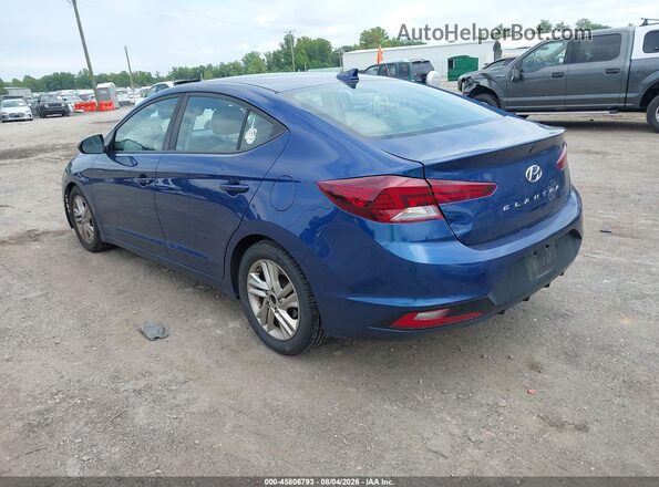 5NPD84LF6KH430994 2019 HYUNDAI ELANTRA Синий Задняя левая четверть