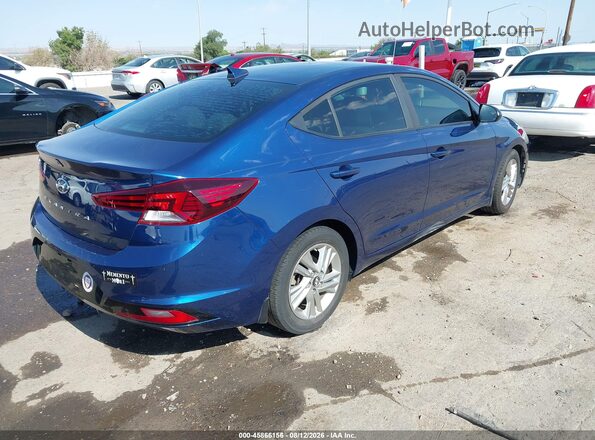 5NPD84LF6KH455099 2019 HYUNDAI ELANTRA Blue Задня права чверть